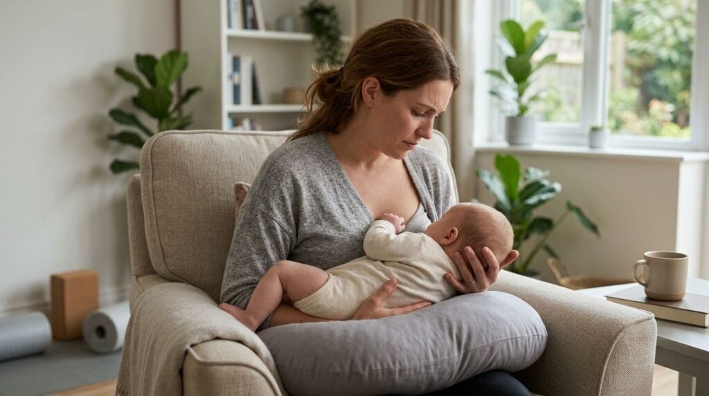 How to relieve upper back pain from breastfeeding